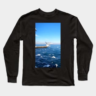 Graphic oil painting Long Sleeve T-Shirt